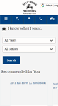 Mobile Screenshot of matthewsmotorsclayton.com